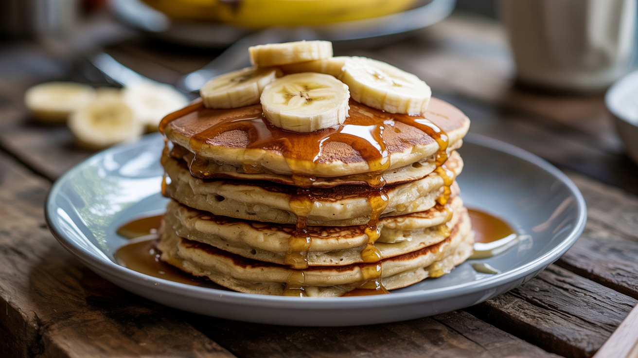 Panqueca de banana sem glúten e sem lactose em 5 minutos