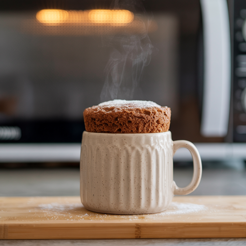 Bolo de caneca fit sem açúcar em 2 minutos no micro-ondas